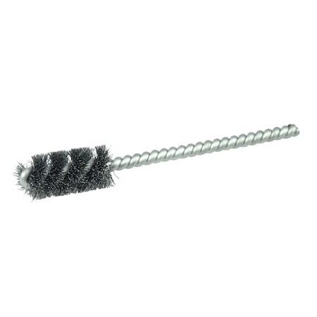 Weiler 7/16" Power Tube Brush, .005" Steel Wire Fill, 1" Brush Length 21142